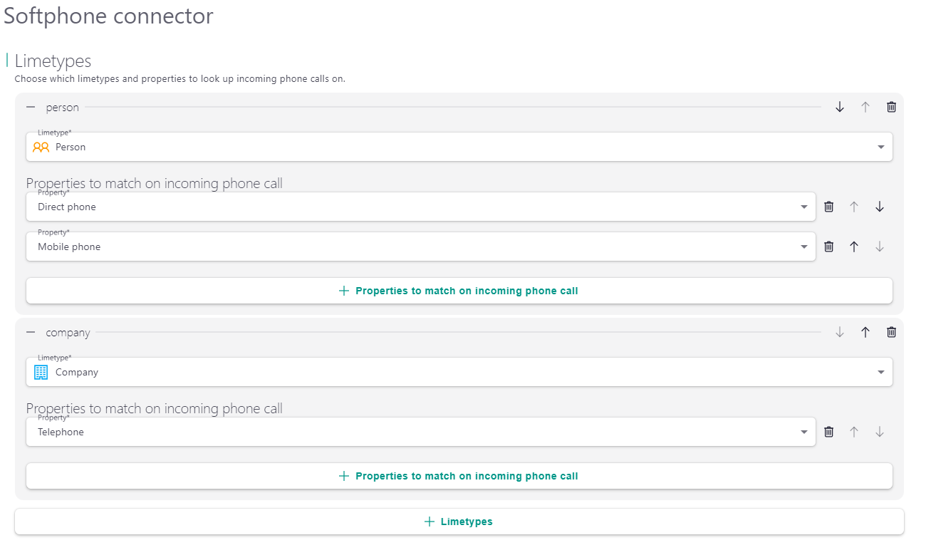 Lime Admin config - company location fields example